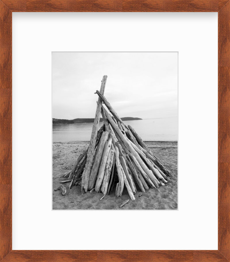 Washington Fidalgo Island Driftwood at Burrows Bay Giclee Travel Print
