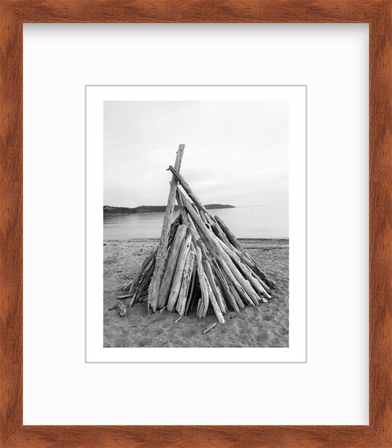 Washington Fidalgo Island Driftwood at Burrows Bay Giclee Travel Print