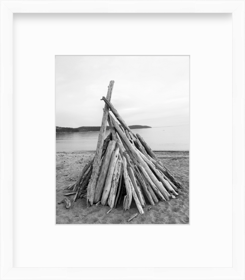 Washington Fidalgo Island Driftwood at Burrows Bay Giclee Travel Print