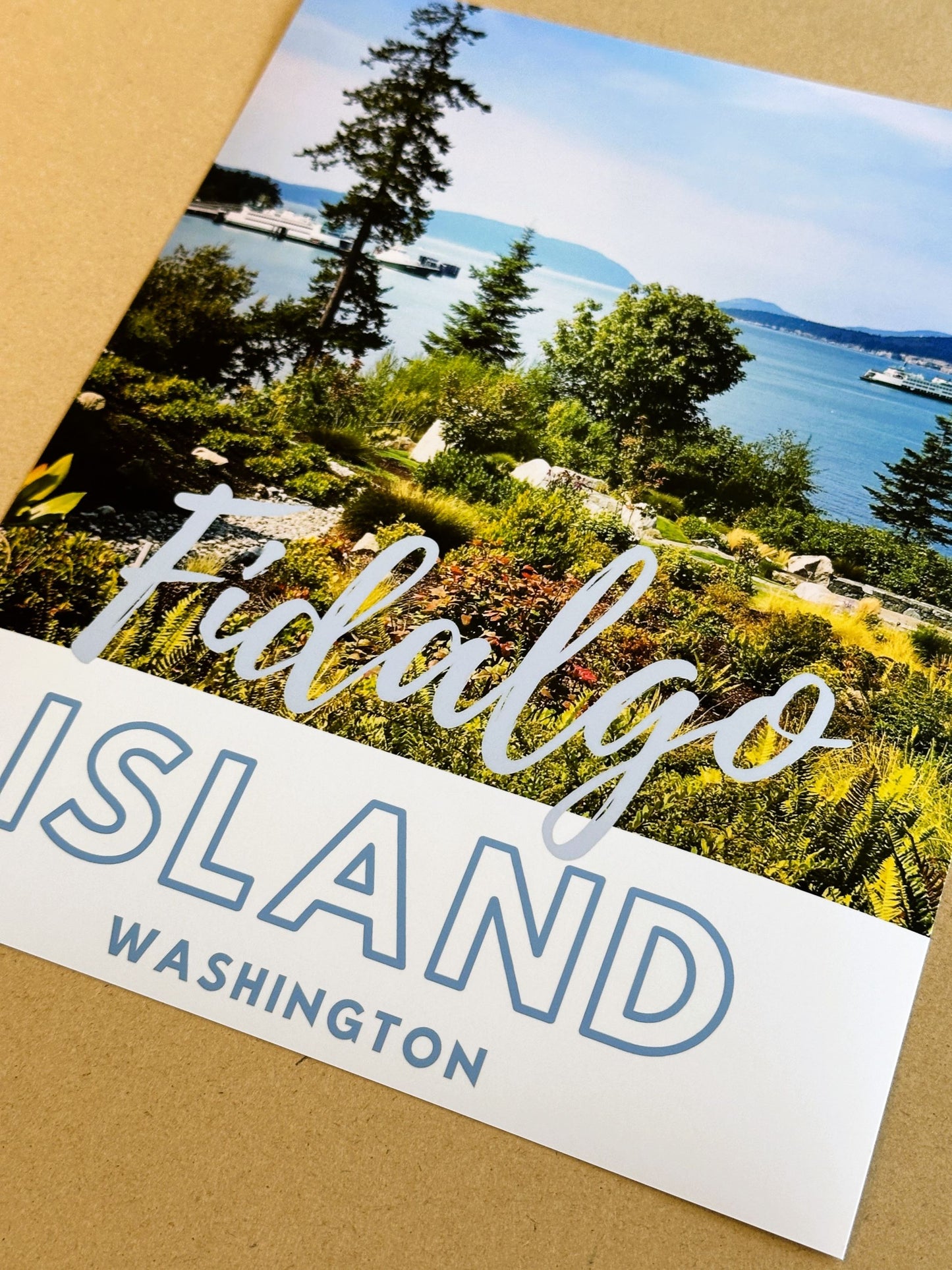 Washington Fidalgo Island Anacortes San Juan Island Ferry Giclee Travel Print