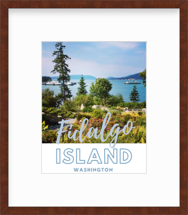 Washington Fidalgo Island Anacortes San Juan Island Ferry Giclee Travel Print