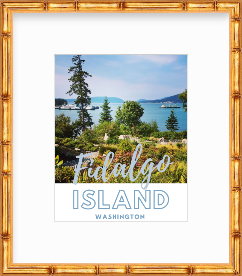 Washington Fidalgo Island Anacortes San Juan Island Ferry Giclee Travel Print