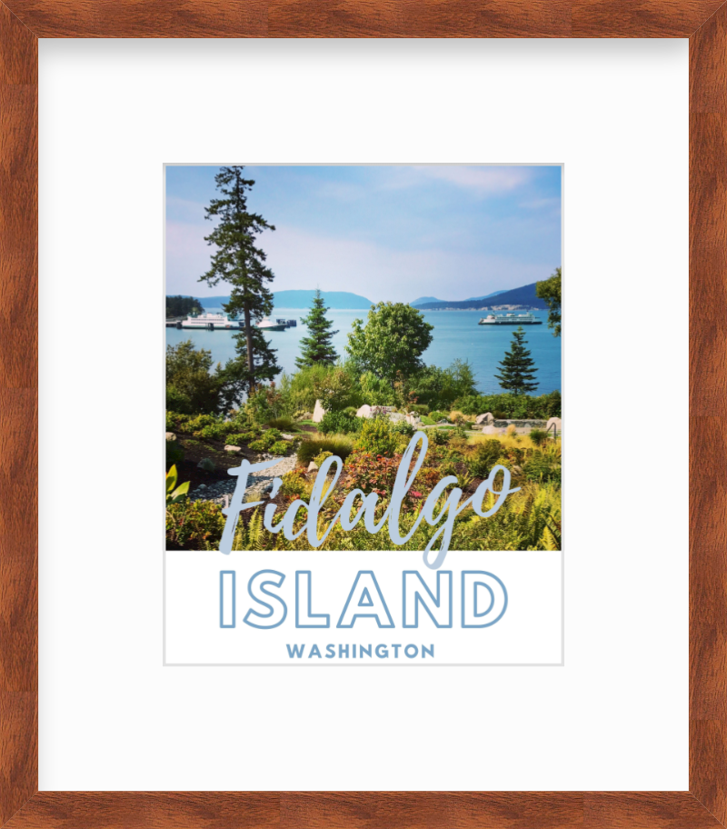 Washington Fidalgo Island Anacortes San Juan Island Ferry Giclee Travel Print