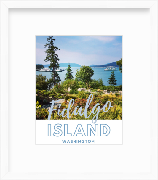 Washington Fidalgo Island Anacortes San Juan Island Ferry Giclee Travel Print