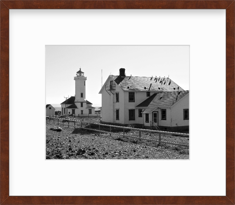 Washington Point Wilson Lighthouse Port Townsend Giclee Travel Print