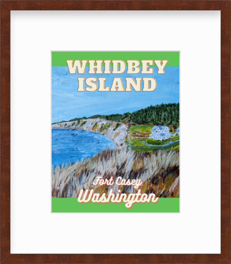 Washington Whidbey Island Fort Casey Giclee Travel Print