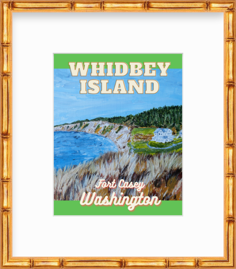 Washington Whidbey Island Fort Casey Giclee Travel Print