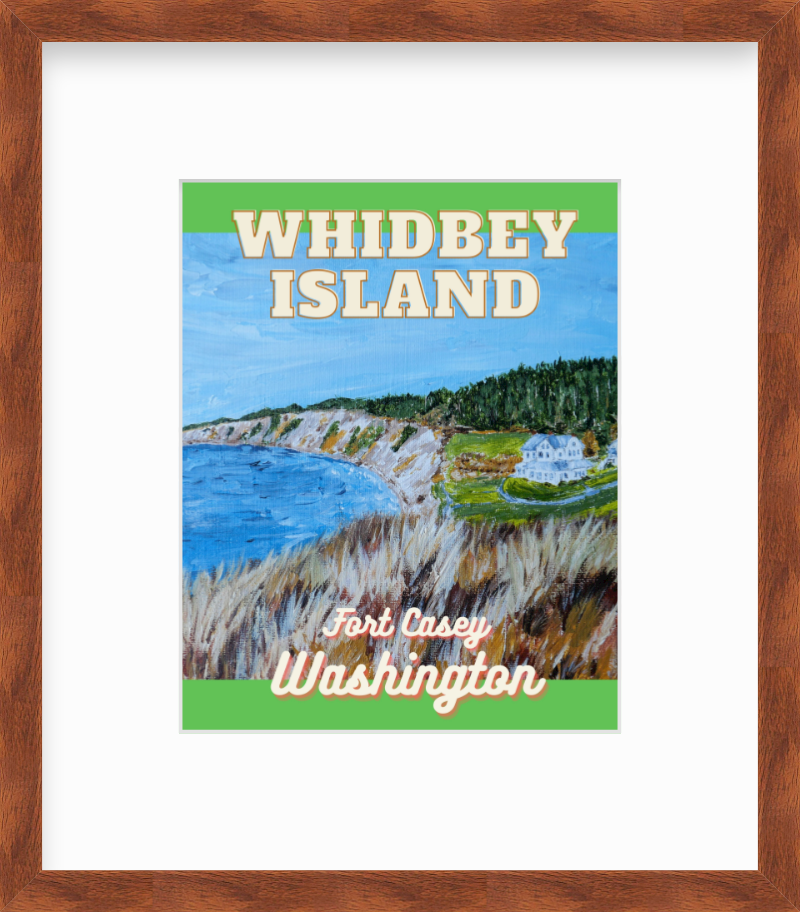 Washington Whidbey Island Fort Casey Giclee Travel Print
