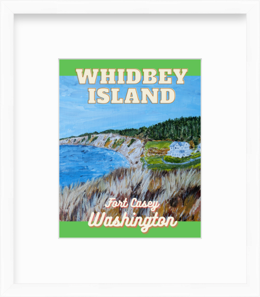 Washington Whidbey Island Fort Casey Giclee Travel Print
