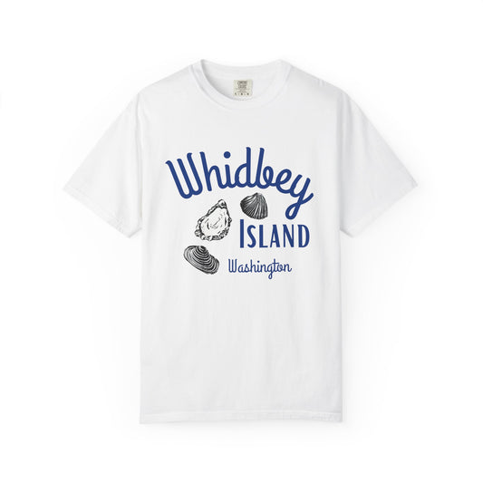 Washington Whidbey Island Shells Adult Unisex T-Shirt White