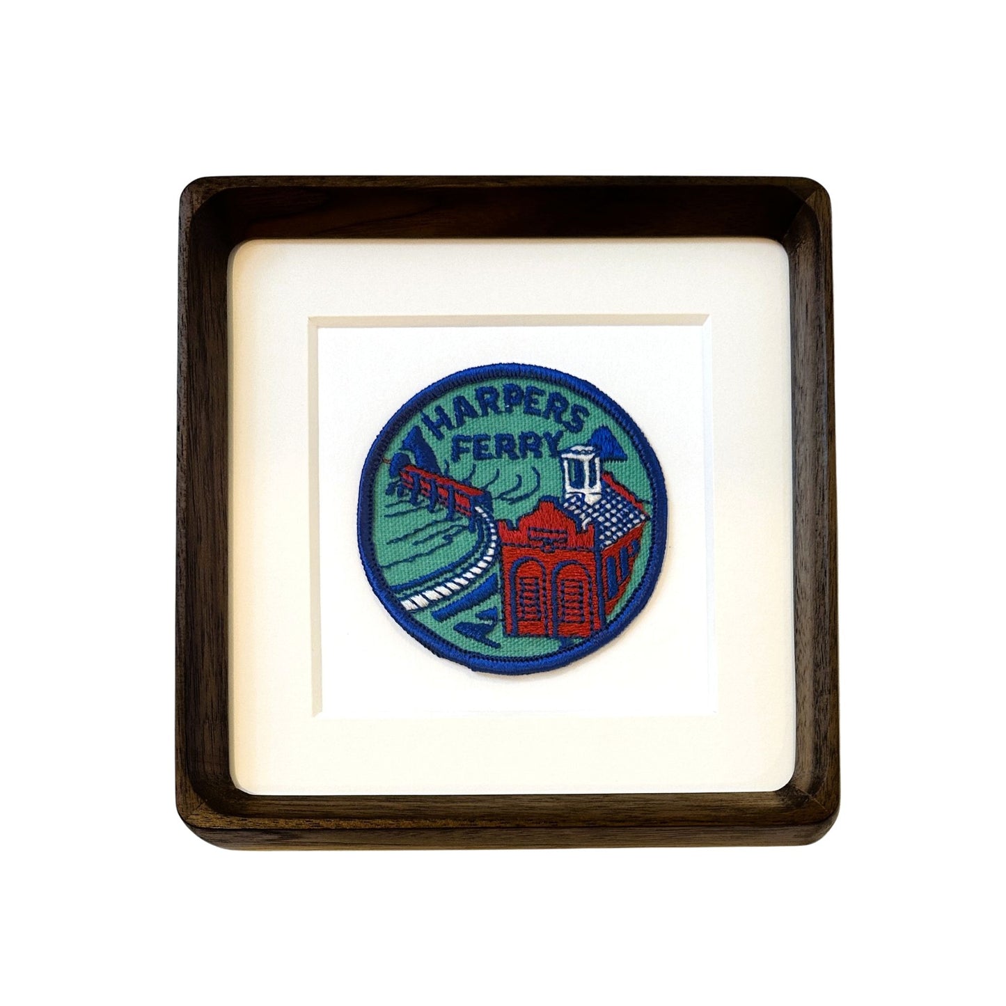 West Virginia Harper's Ferry Large Vintage Framed Travel Patch