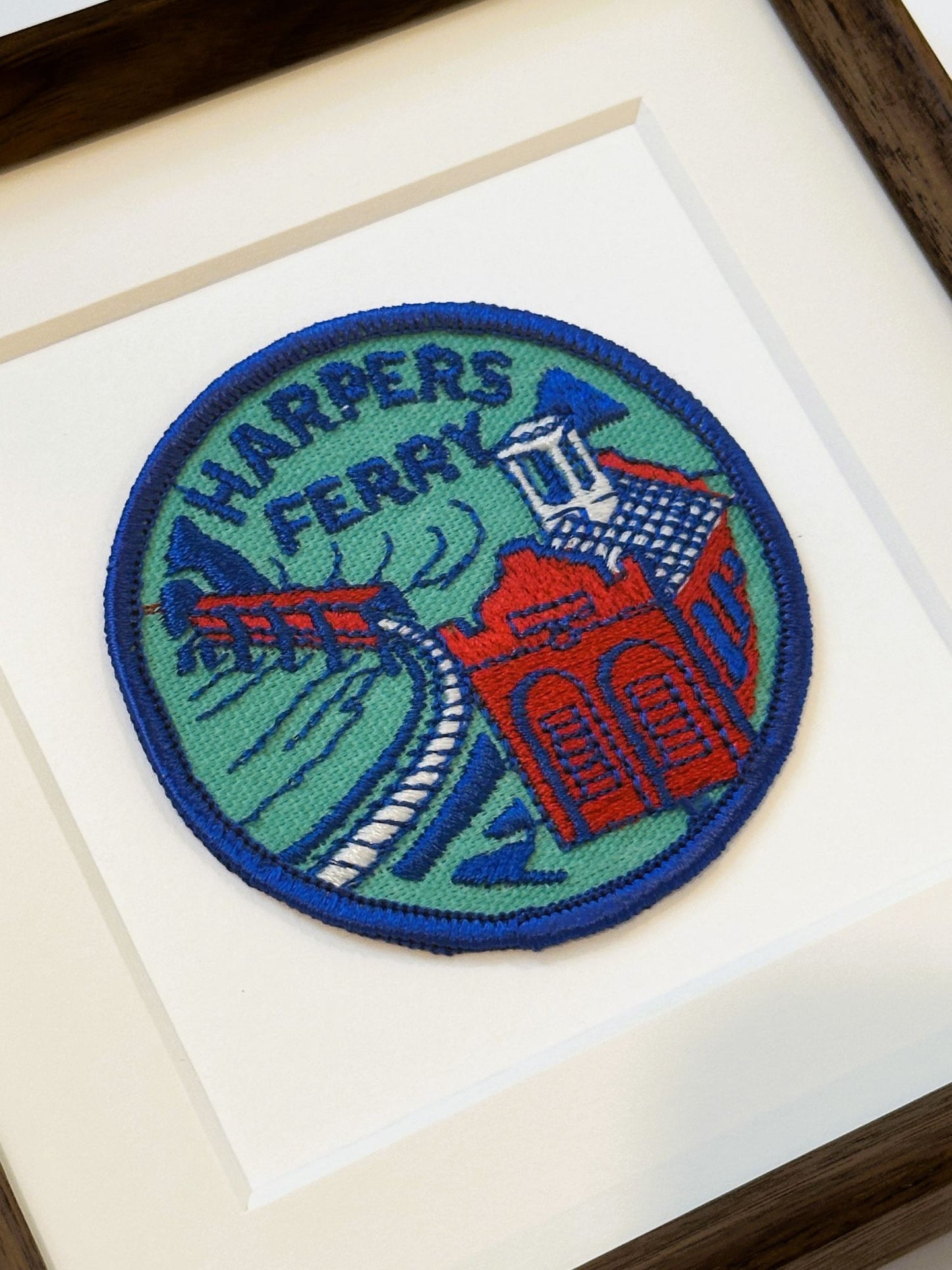 West Virginia Harper's Ferry Large Vintage Framed Travel Patch