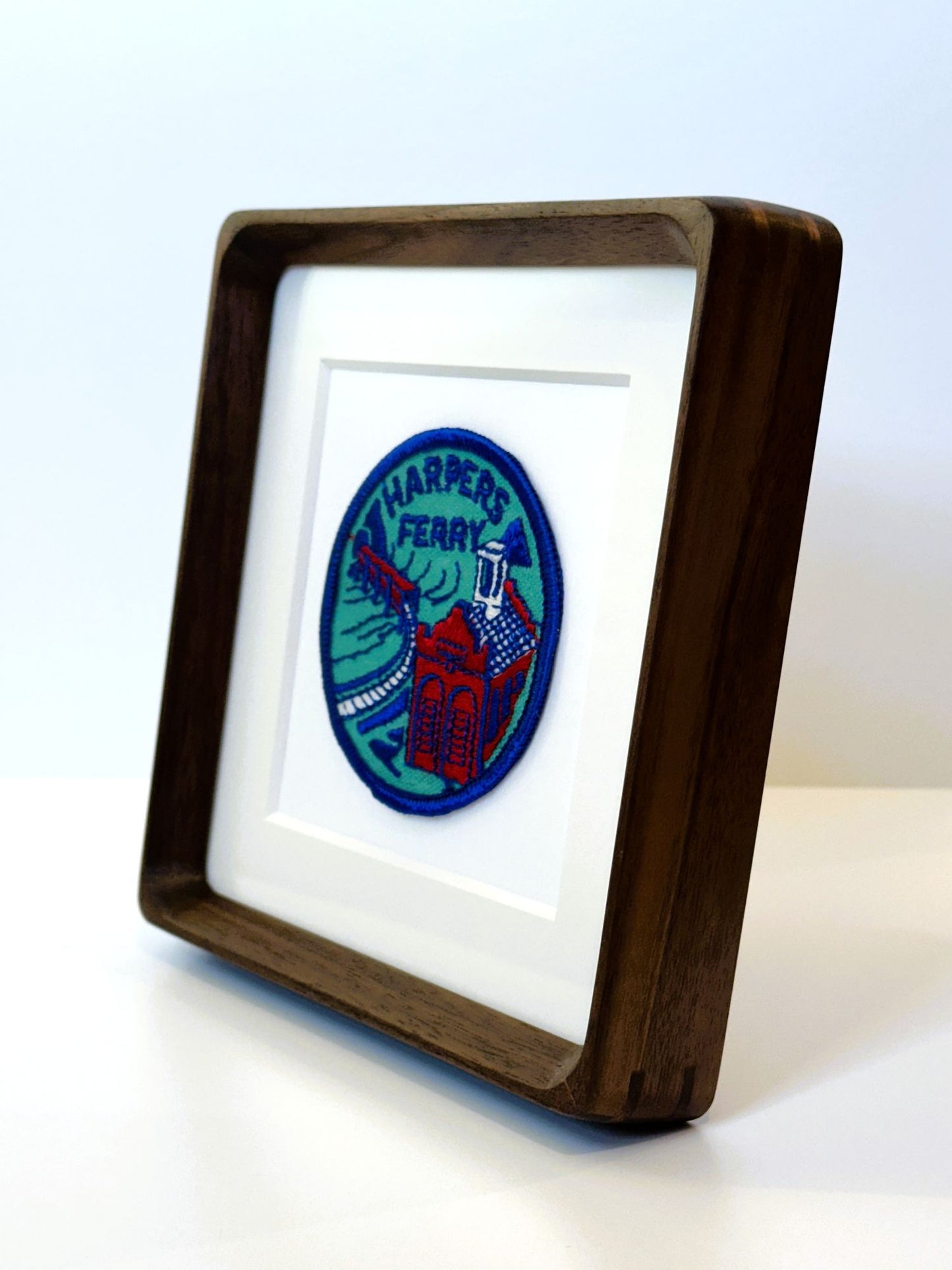 West Virginia Harper's Ferry Large Vintage Framed Travel Patch
