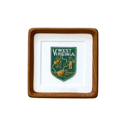 West Virginia Vintage Framed Travel Patch