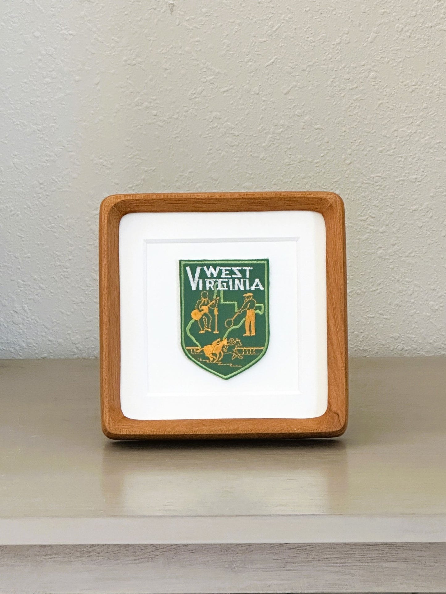 West Virginia Vintage Framed Travel Patch