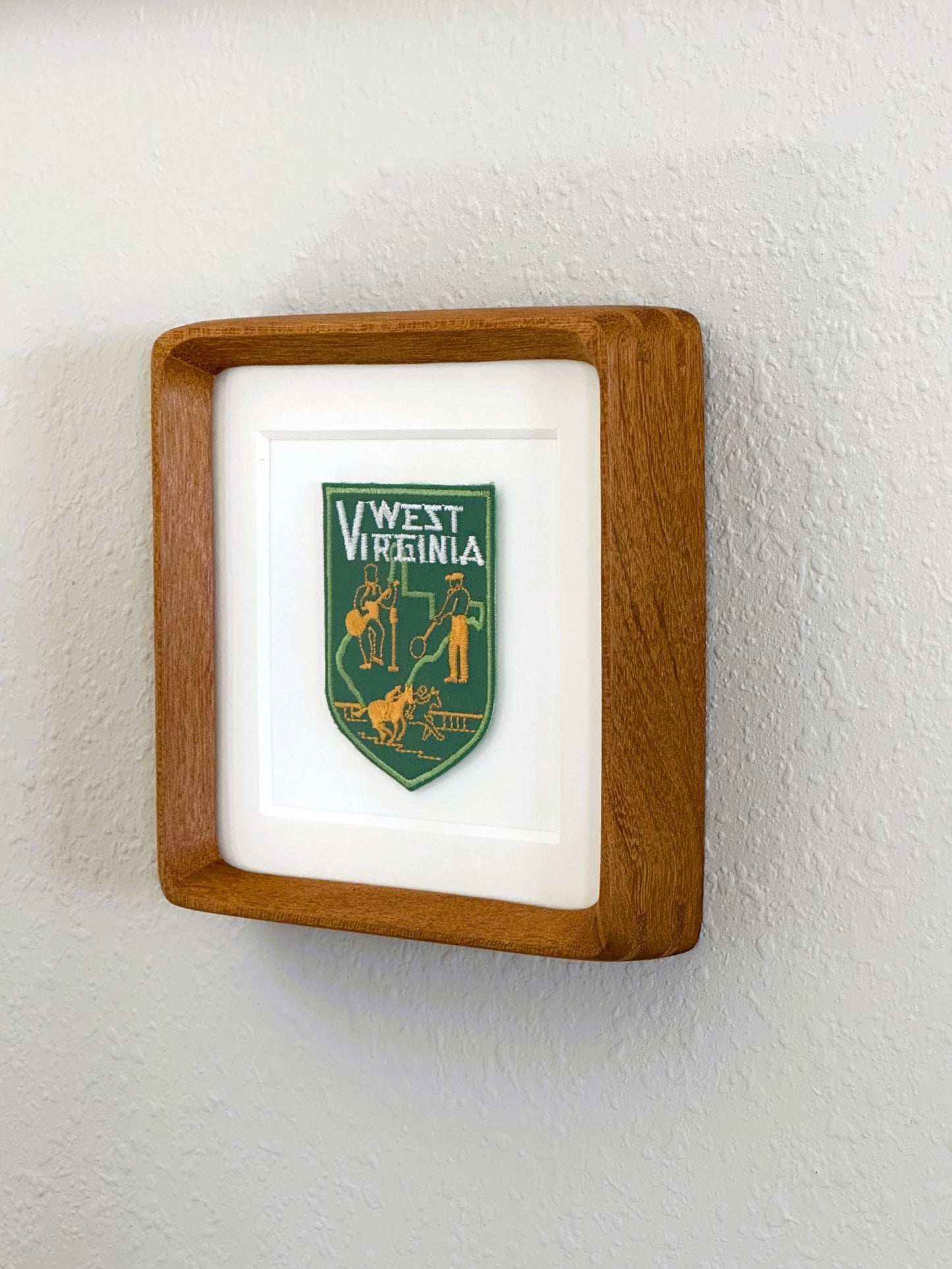 West Virginia Vintage Framed Travel Patch
