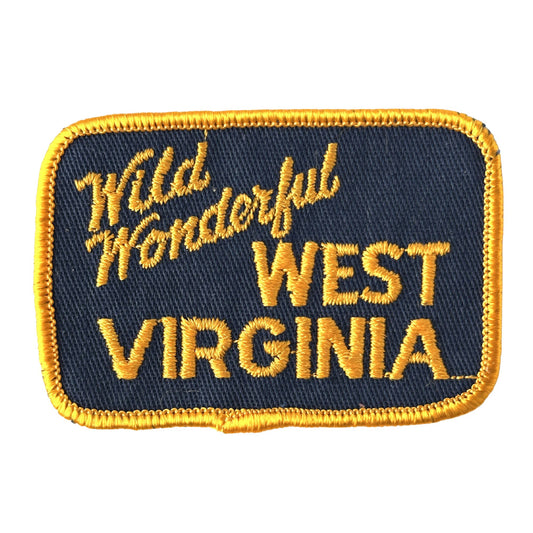 West Virginia Wild Wonderful Large Vintage Patch