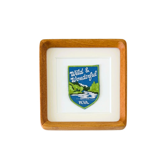 West Virginia Wild and Wonderful Vintage Framed Travel Patch