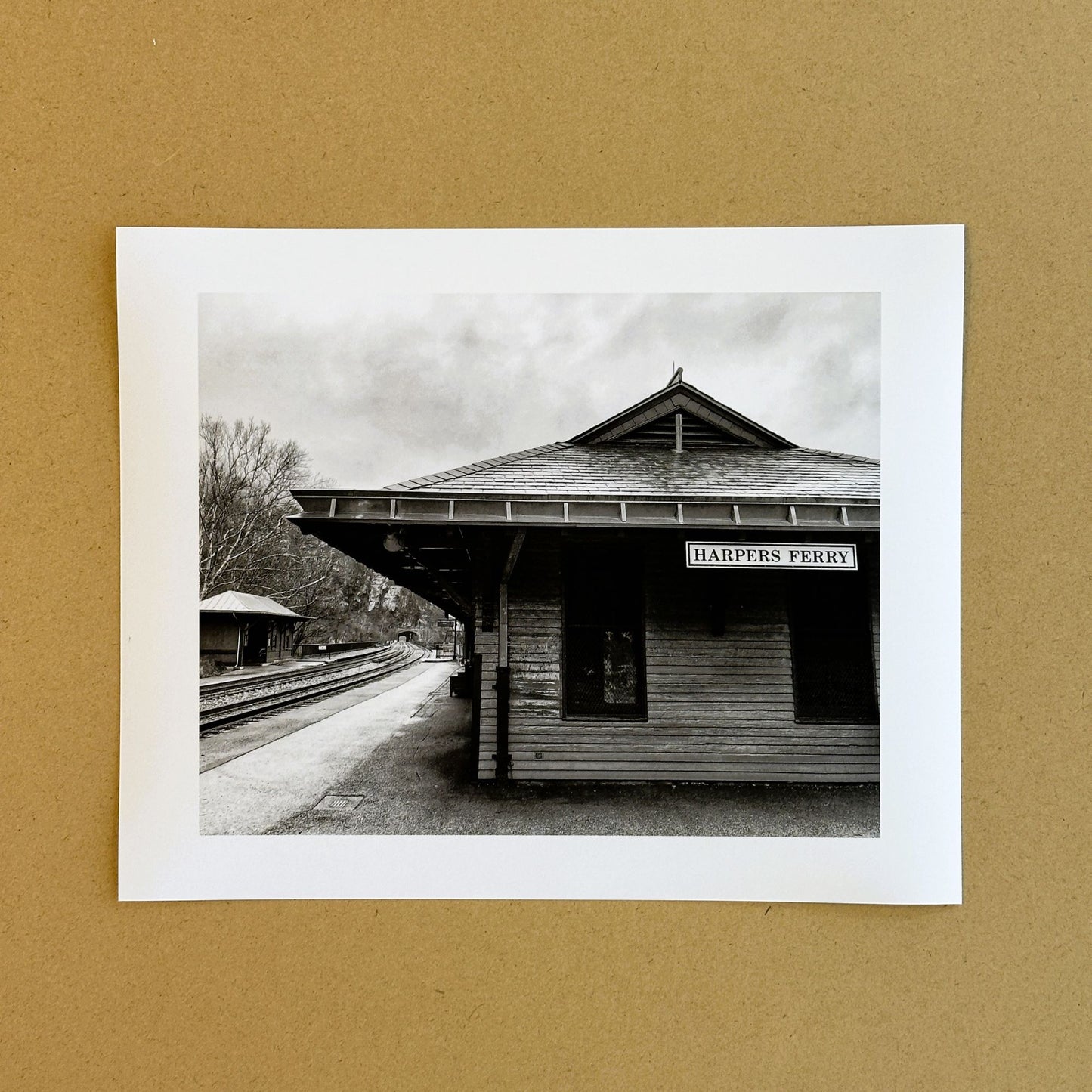 West Virginia Harpers Ferry Train Station Giclee Travel Print