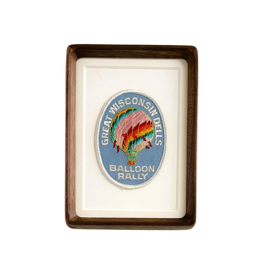 Wisconsin Dells Balloon Rally Vintage Framed Travel Patch