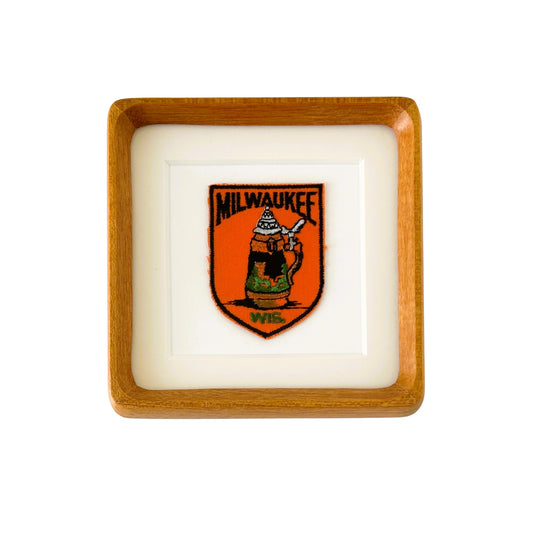 Wisconsin Milwaukee Vintage Framed Travel Patch