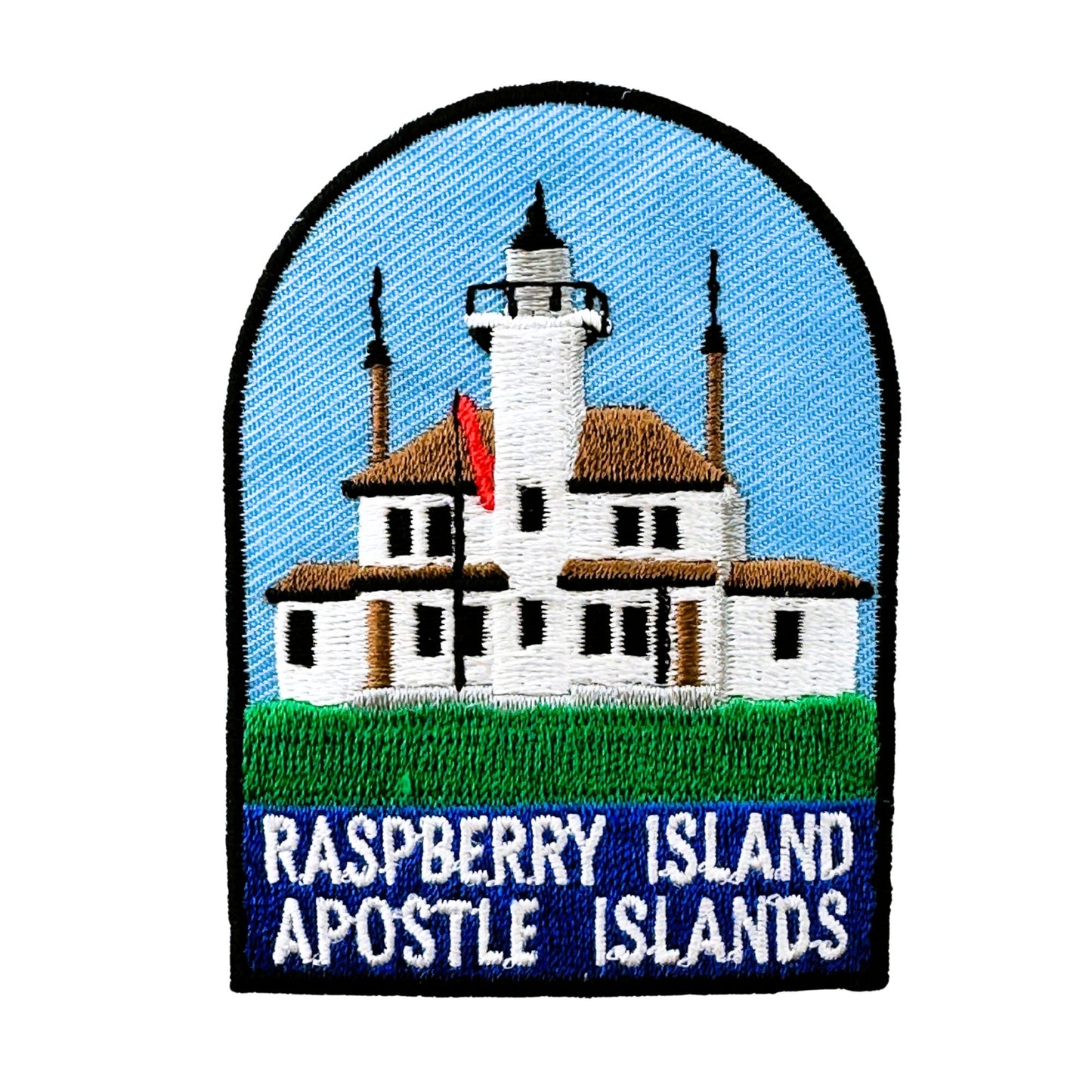 Wisconsin Raspberry Island Lighthouse Apostle Islands Vintage Patch