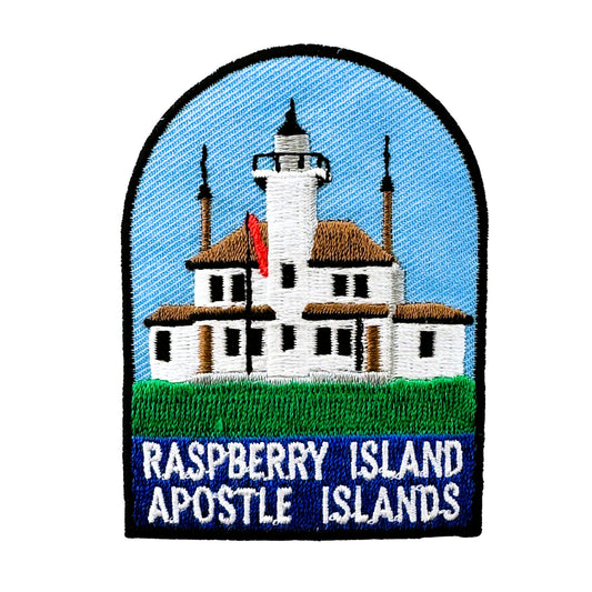 Wisconsin Raspberry Island Lighthouse Apostle Islands Vintage Patch