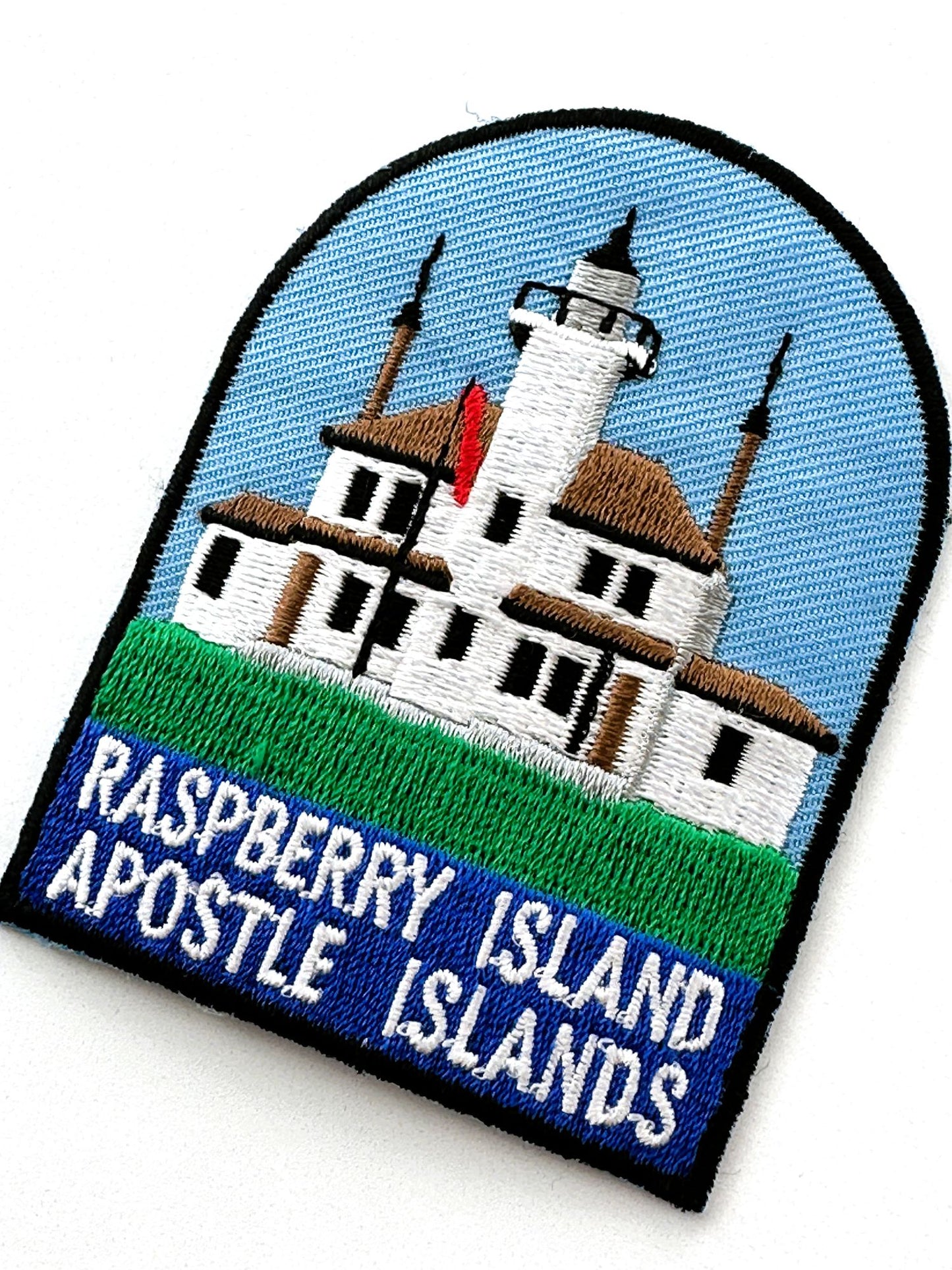 Wisconsin Raspberry Island Lighthouse Apostle Islands Vintage Patch