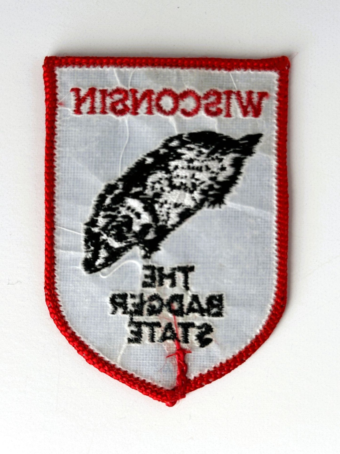 Wisconsin The Badger State Blue Vintage Patch