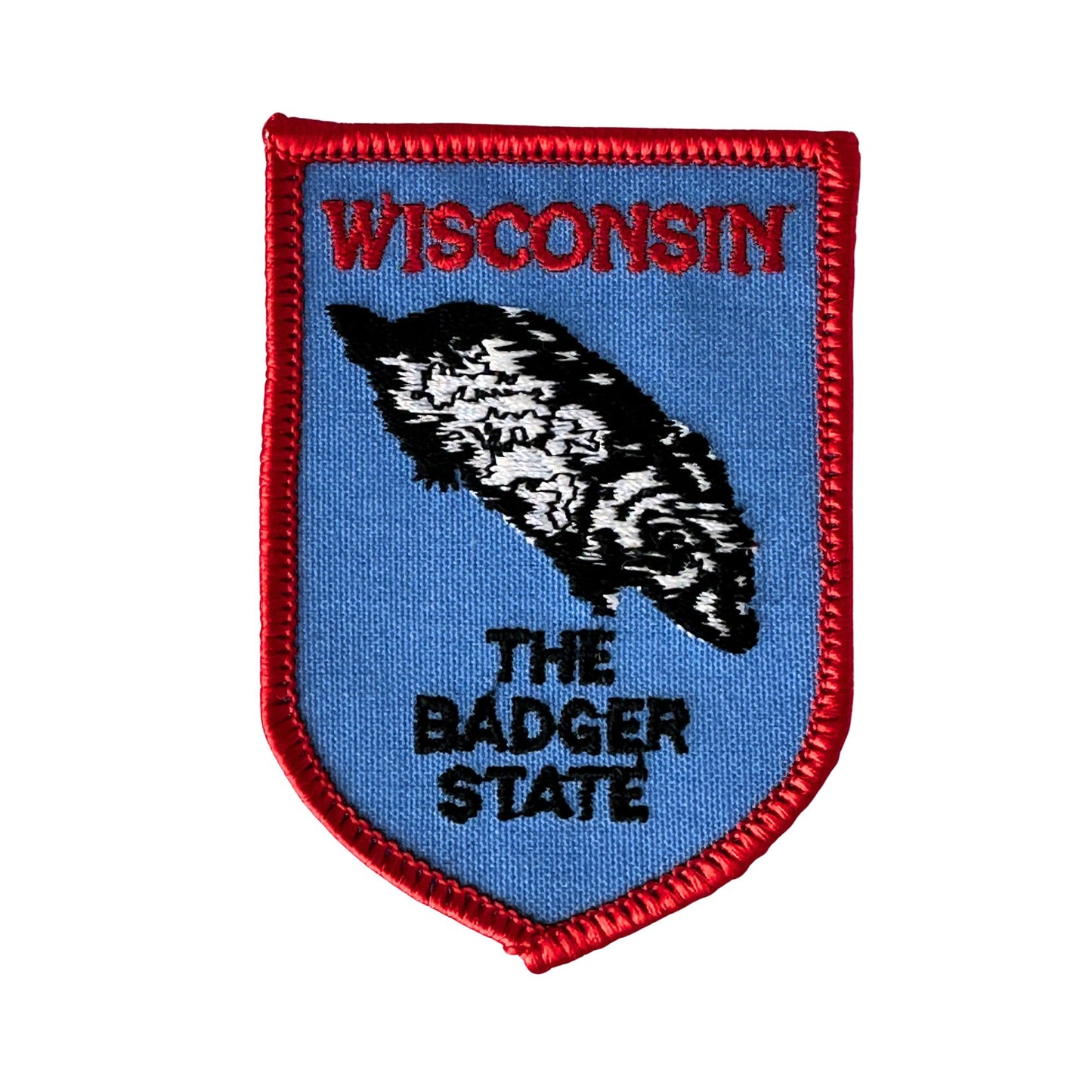 Wisconsin The Badger State Blue Vintage Patch
