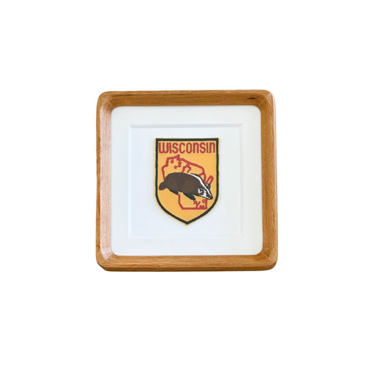 Wisconsin Vintage Framed Travel Patch