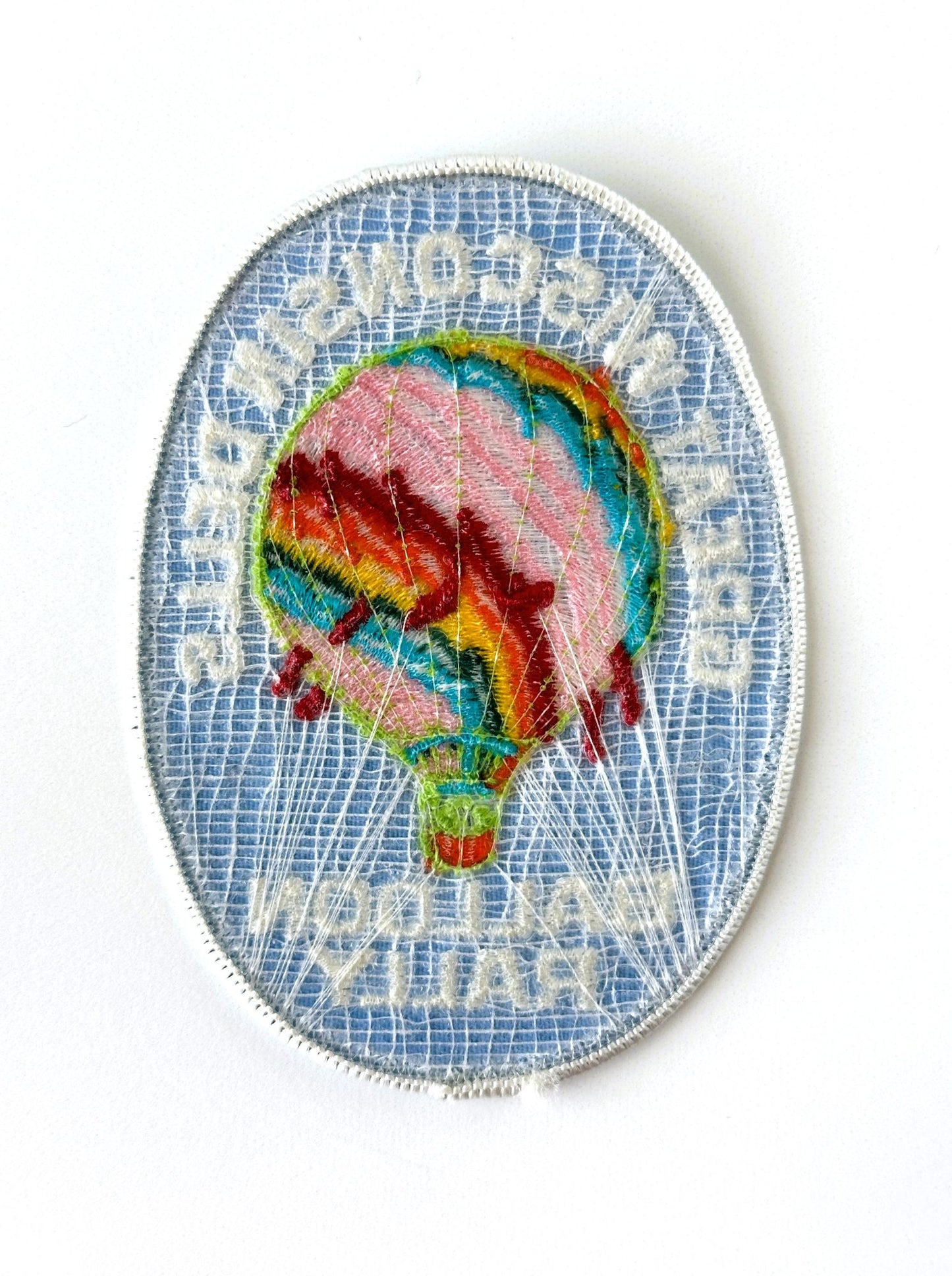 Wisconsin Great Wisconsin Dells Balloon Rally Large Blue Vintage Patch