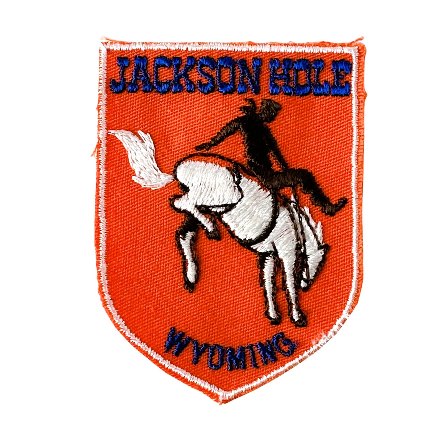Wyoming Jackson Hole Bucking Horse Vintage Patch