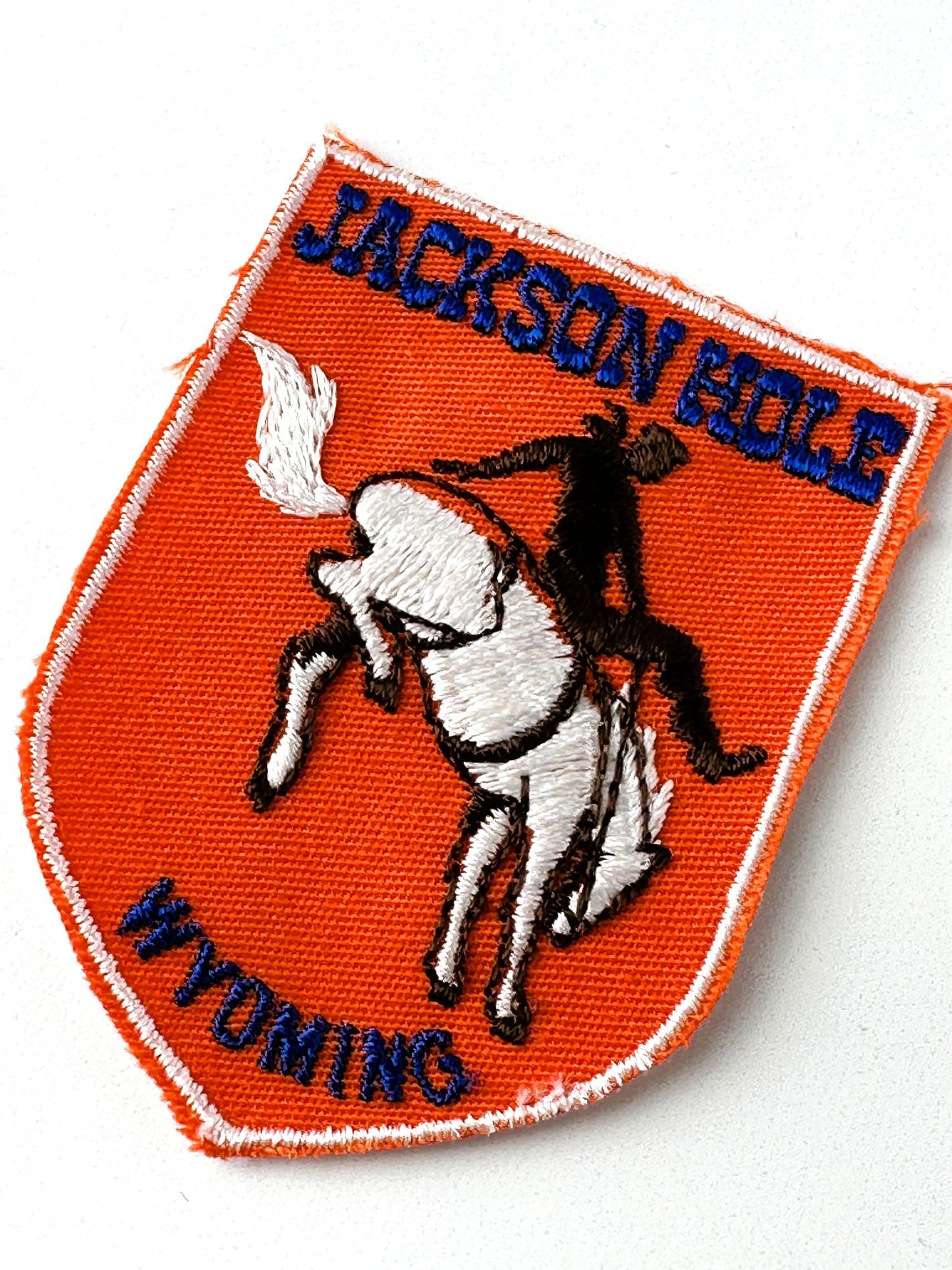 Wyoming Jackson Hole Bucking Horse Vintage Patch
