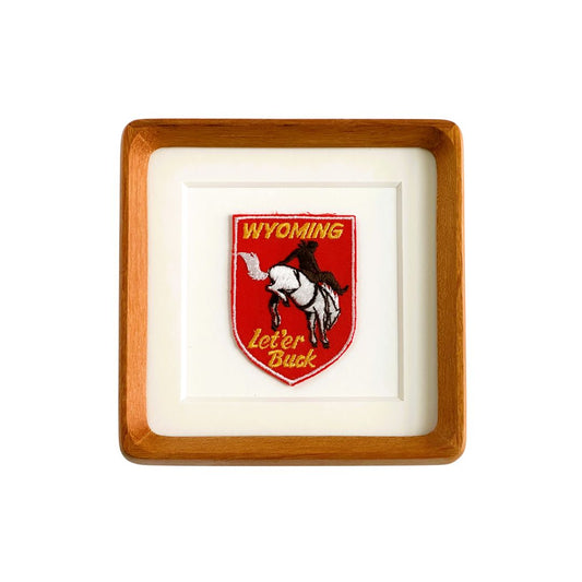 Wyoming Rodeo Vintage Framed Travel Patch