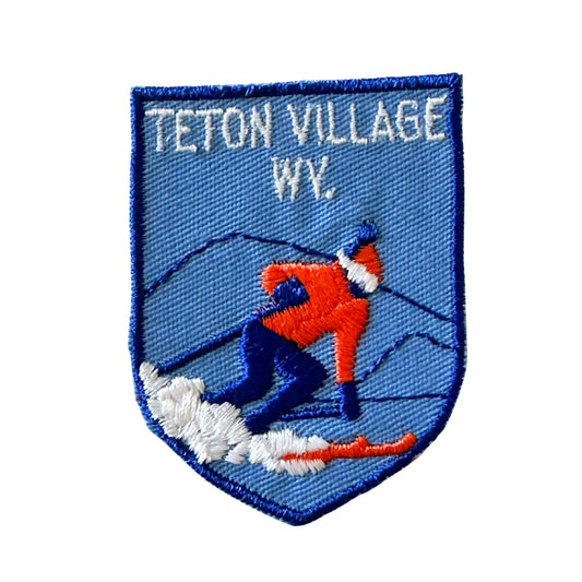 Wyoming Teton Village Ski Jackson Hole Vintage Patch