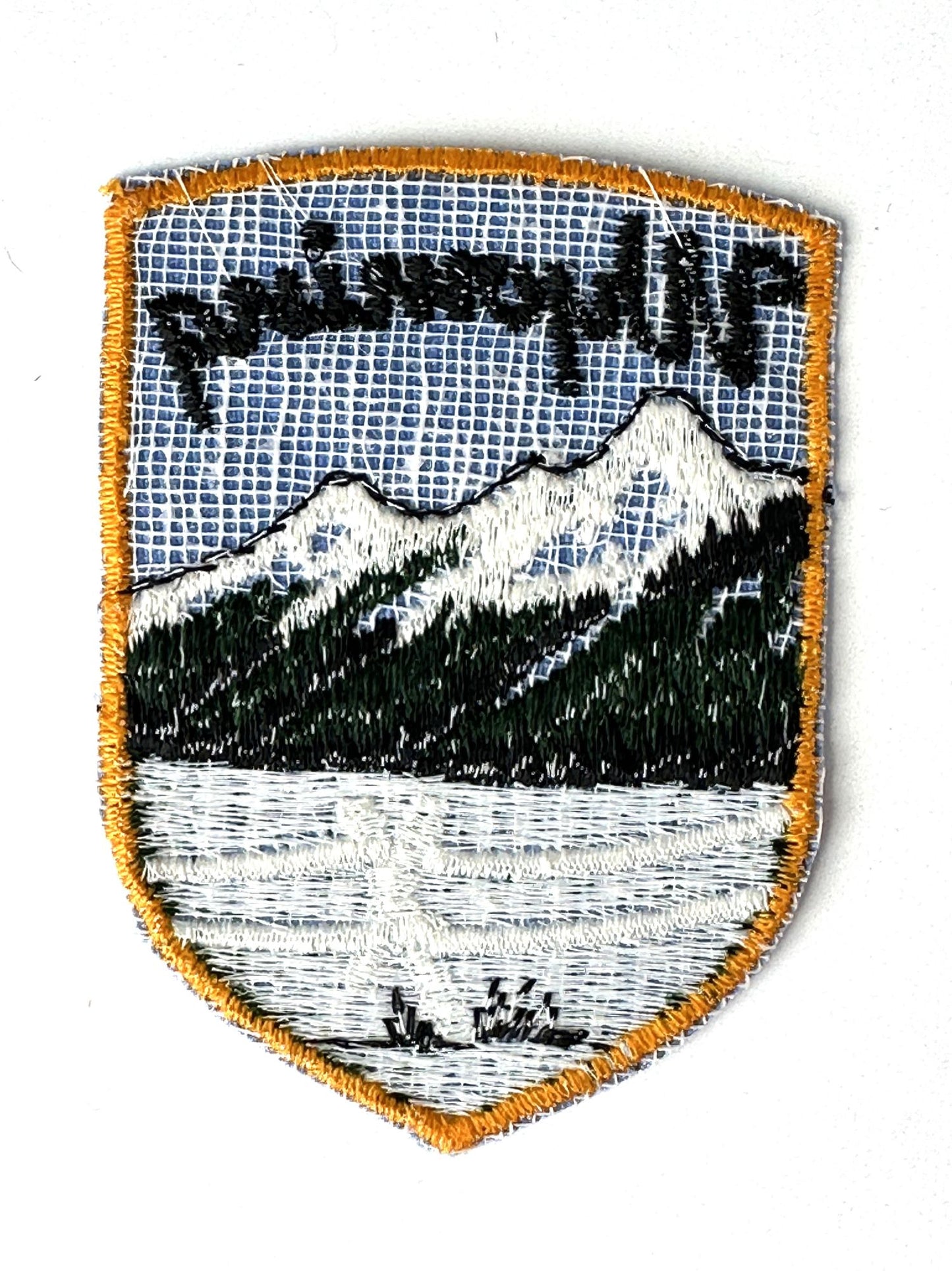 Wyoming Tetons Scene Vintage State Patch