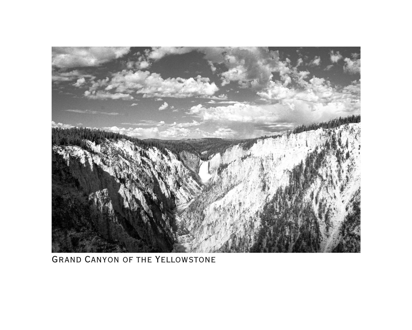 Wyoming Grand Canyon of the Yellowstone Giclee Travel Print