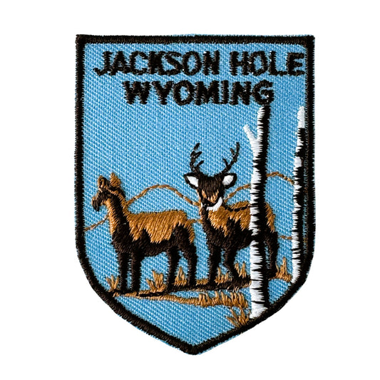 Wyoming Jackson Hole Wildlife Vintage Patch