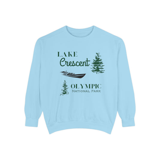 Washington Olympic National Park Lake Crescent Adult Unisex Sweatshirt Pale Blue